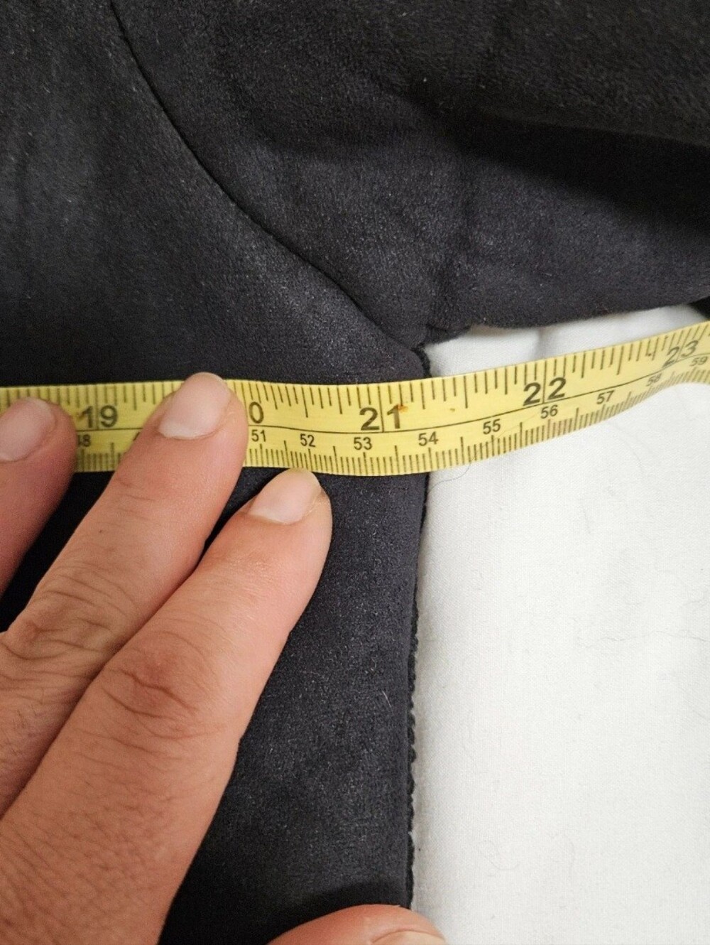 Anne Klein Charcoal Grey Faux Suede Sherpa Lined Toggle Coat Jacket Womens L - Picture 10 of 13